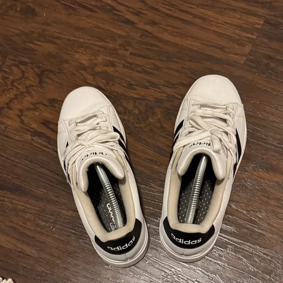 adidas Cream and Black Sneakers - Picture 5 of 11